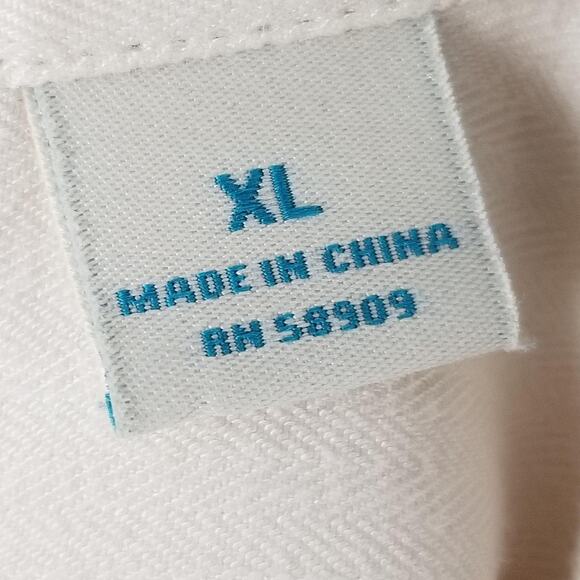 Caribbean Shirt Mens XL Embroidered Parrot Golf Rayon Blend Button Up Casual - Picture 13 of 15